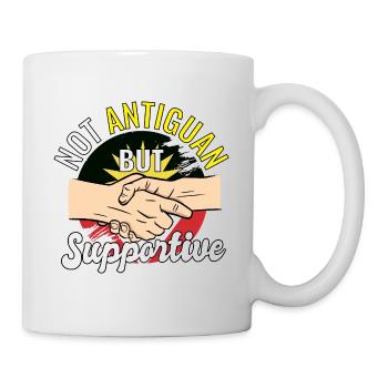 Not Antiguan But Supportive Country Travel - Mug - white - Right