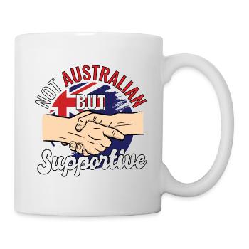Pas australien mais voyageur solidaire Touriste - Mug blanc - blanc - Droite