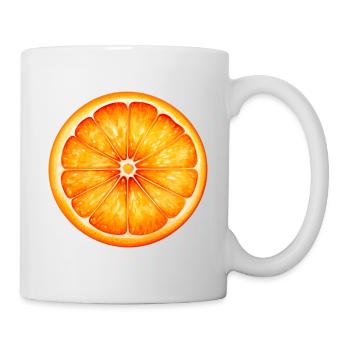 Orange für einen Orange Liebhaber - Tasse - Weiß - Rechts