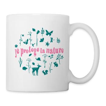 protection de la nature - Mug blanc - blanc - Droite