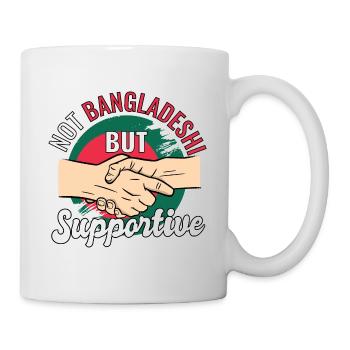 Not Bangladeshi But Supportive Country Travel - Mug - white - Right