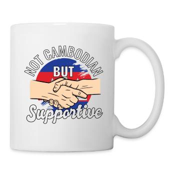 Pas cambodgien mais un voyageur de campagne solidaire - Mug blanc - blanc - Droite