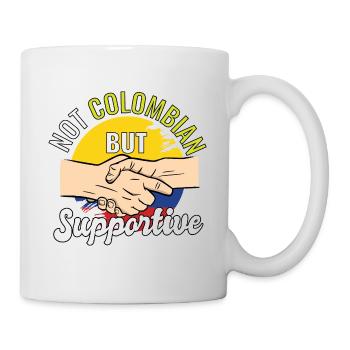 Not Colombian But Supportive Country Traveler - Tasse - Weiß - Rechts