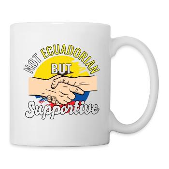 Pas équatorien mais un voyageur de campagne solidaire - Mug blanc - blanc - Droite