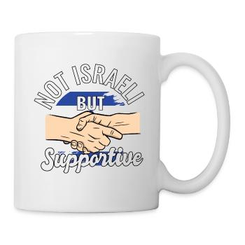 Not Israeli But Supportive Country Traveler - Mug - white - Right
