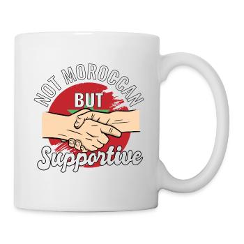 Not Moroccan But Supportive Country Traveler - Tasse - Weiß - Rechts