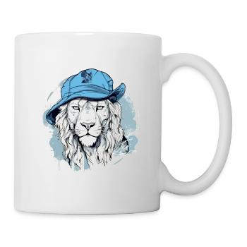 Vikou the Blue Lion - Mug - white - Right