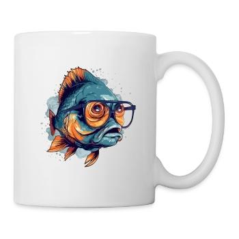 Blop the spectacled fish - Mug - white - Right