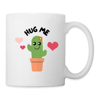 HUG ME - Kawaii Cactus - Mug blanc - blanc - Droite