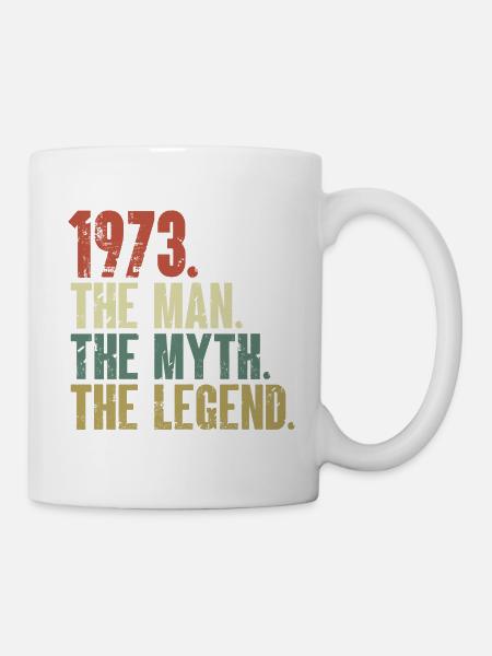 Né en 1973, l’homme, le mythe, la légende - Mug blanc - blanc