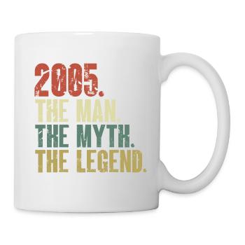 Né en 2005, l’homme, le mythe, la légende - Mug blanc - blanc - Droite