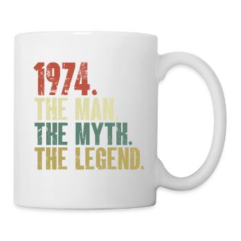 Né en 1974, l’homme, le mythe, la légende - Mug blanc - blanc - Droite