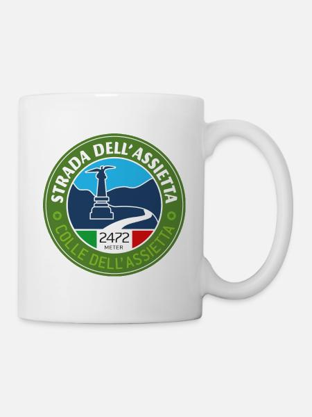 Strada dell'Assietta | Assietta Kammstraße V1 - Tasse - Weiß