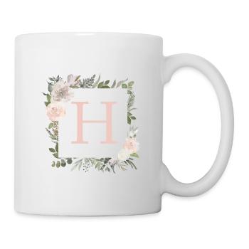 H Monogram Eucalyptus Boho - Mug - white - Right