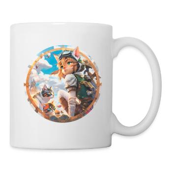 Anime Cat Boy - Tasse - Weiß - Rechts