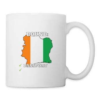 Ivory Coast Bound Country Travel Ivorian Flag - Mug - white - Right