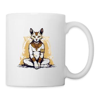 Der ägyptische Katzengott Nr. 3 - Tasse - Weiß - Rechts