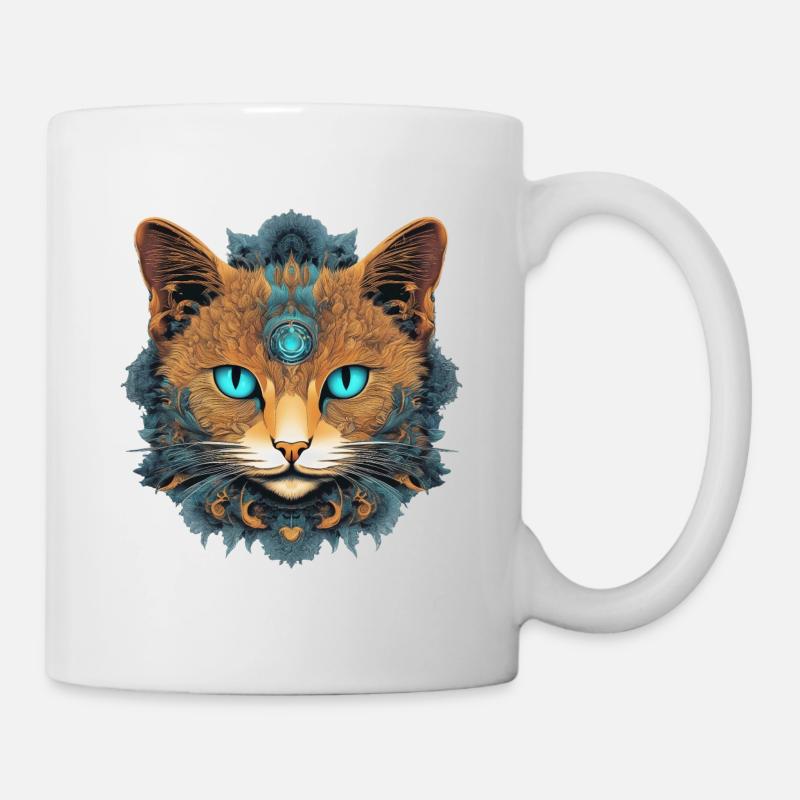 Mystic Cat - Tasse - Weiß