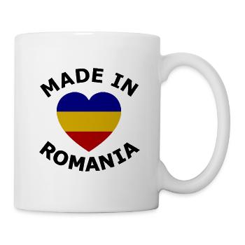 Ein Herz für Rumänien - Tasse - Weiß - Rechts