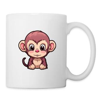 Bébé singe - Mug blanc - blanc - Droite