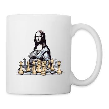 Mona at the No. 2 Chess Club - Mug - white - Right