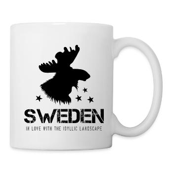 Schweden - Tasse - Weiß - Rechts