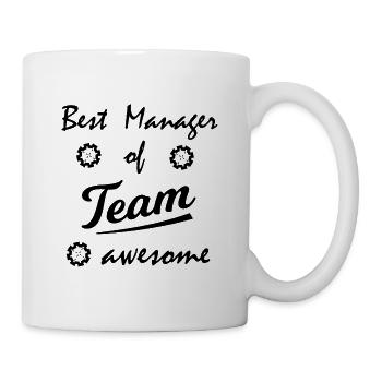 Das Produktions Team - Tasse - Weiß - Rechts