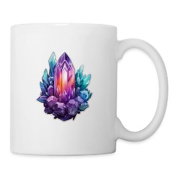 magischer Quarzkristall - Tasse - Weiß - Rechts