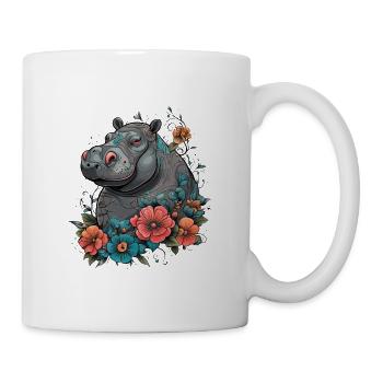Hippo / Hippopotamus / Animal / Zoo / Wild / Africa - Mug - white - Right