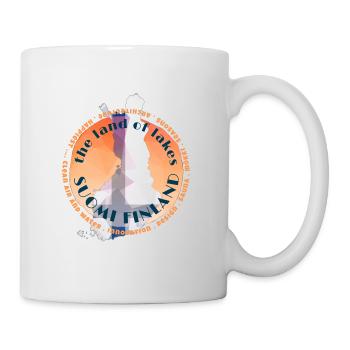 Suomi Finland - the land of lakes - Mug - white - Right