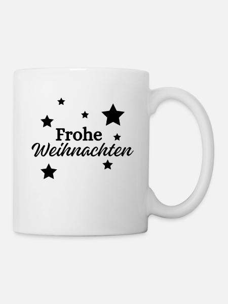 Frohe Weihnachten - Tasse - Weiß