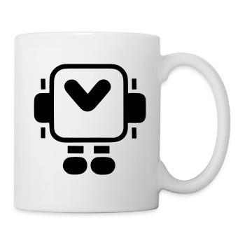 Petit robot - Mug blanc - blanc - Droite