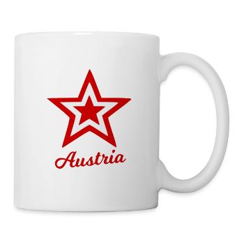 Ein Stern für Austria - Tasse - Weiß - Rechts