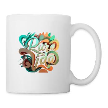 Vivre Pura Vida au maximum - Mug blanc - blanc - Droite