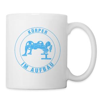 Hip Thrust, Fitness Sportlerin, Gym, Krafttraining - Tasse - Weiß - Rechts