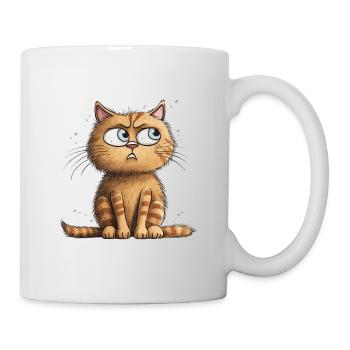 Cute kitten with suspicious eyes - Mug - white - Right