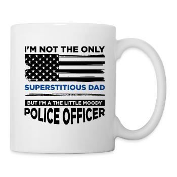 Polizei Polizist Polizeibeamte - Tasse - Weiß - Rechts