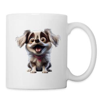 Welpenliebe Niedlicher Hund - Tasse - Weiß - Rechts
