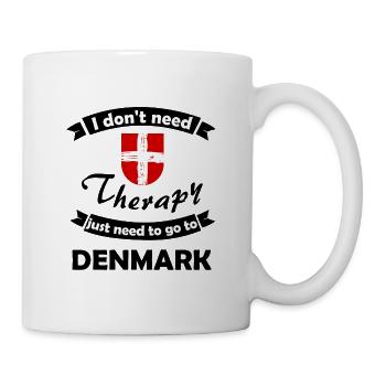 Vacances au Danemark - Mug blanc - blanc - Droite