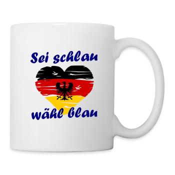 Der Deutschland Wahlkampf - Tasse - Weiß - Rechts