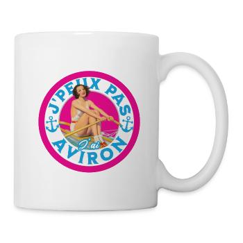 J peux pas j ai aviron - Mug blanc - blanc - Droite