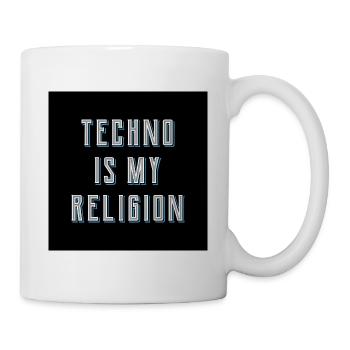 La techno est ma religion Hard Dark Acid - Mug blanc - blanc - Droite
