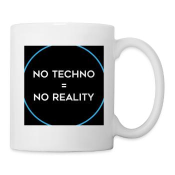 Pas de techno pas de réalité Hard Dark Acid - Mug blanc - blanc - Droite