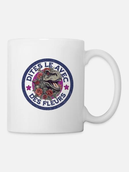 Dites le avec des fleurs - Mug blanc - blanc