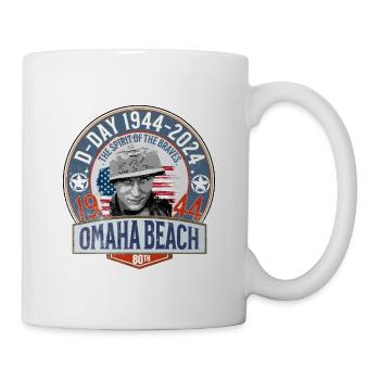 Omaha Beach D TAG 1944 2024 - Tasse - Weiß - Rechts