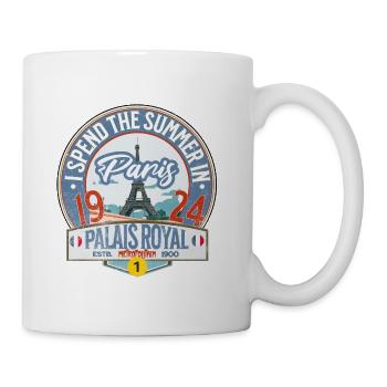 Palais Royal Paris, U-Bahn-Station 1 - Tasse - Weiß - Rechts