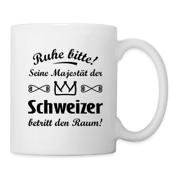Die Schweizer Hoheit - Tasse - Weiß - Rechts