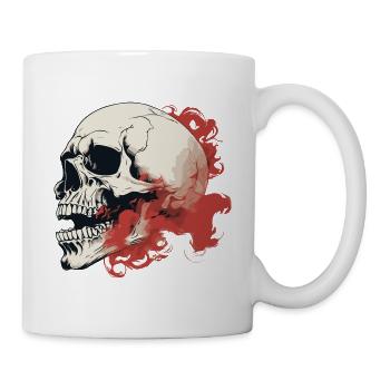 japanisch Damon art face Skull devil oni harajuku - Tasse - Weiß - Rechts