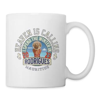 Den Winter verbringe ich in Rodrigues, Mauritius - Tasse - Weiß - Rechts