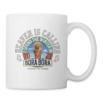 I spend the winter in BORA BORA - Mug - white - Right
